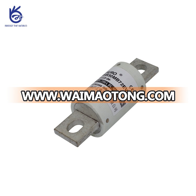 Porcelain circular dc car fuse for electric vehicle protection